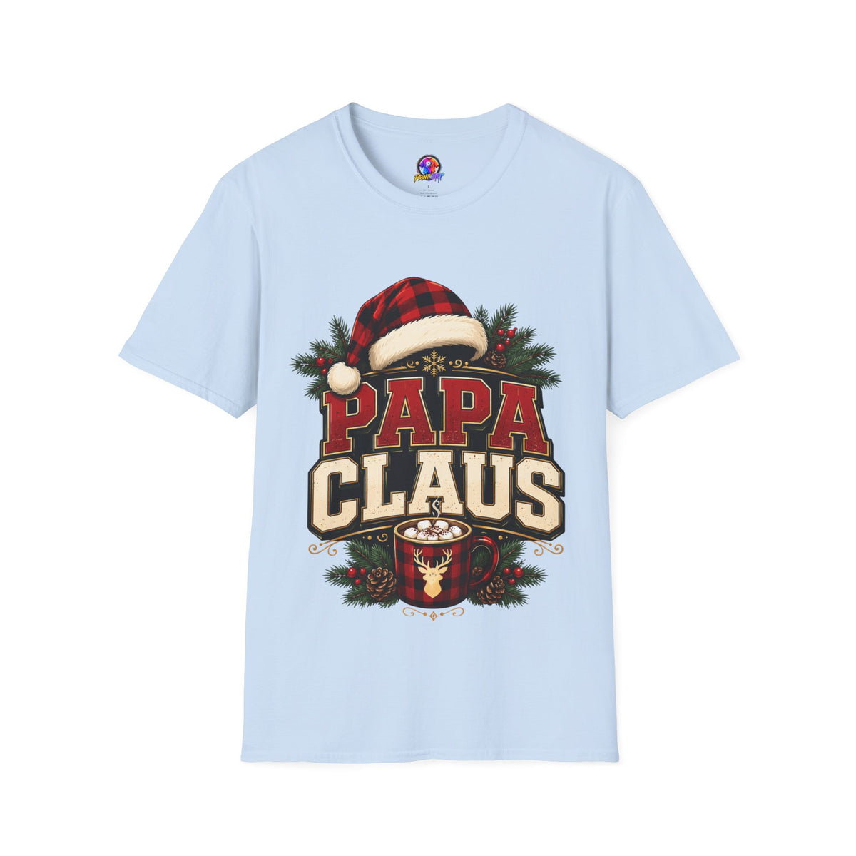 Papa Claus T-Shirt — Festive Holiday Dad Christmas Tee