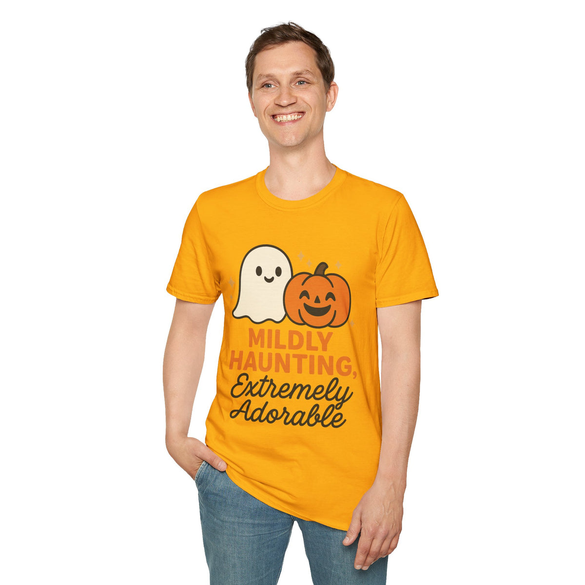 Mildly Haunting Extremely Adorable Ghost T-Shirt, Cute Halloween Pumpkin Tee - Trending Now - September 2026