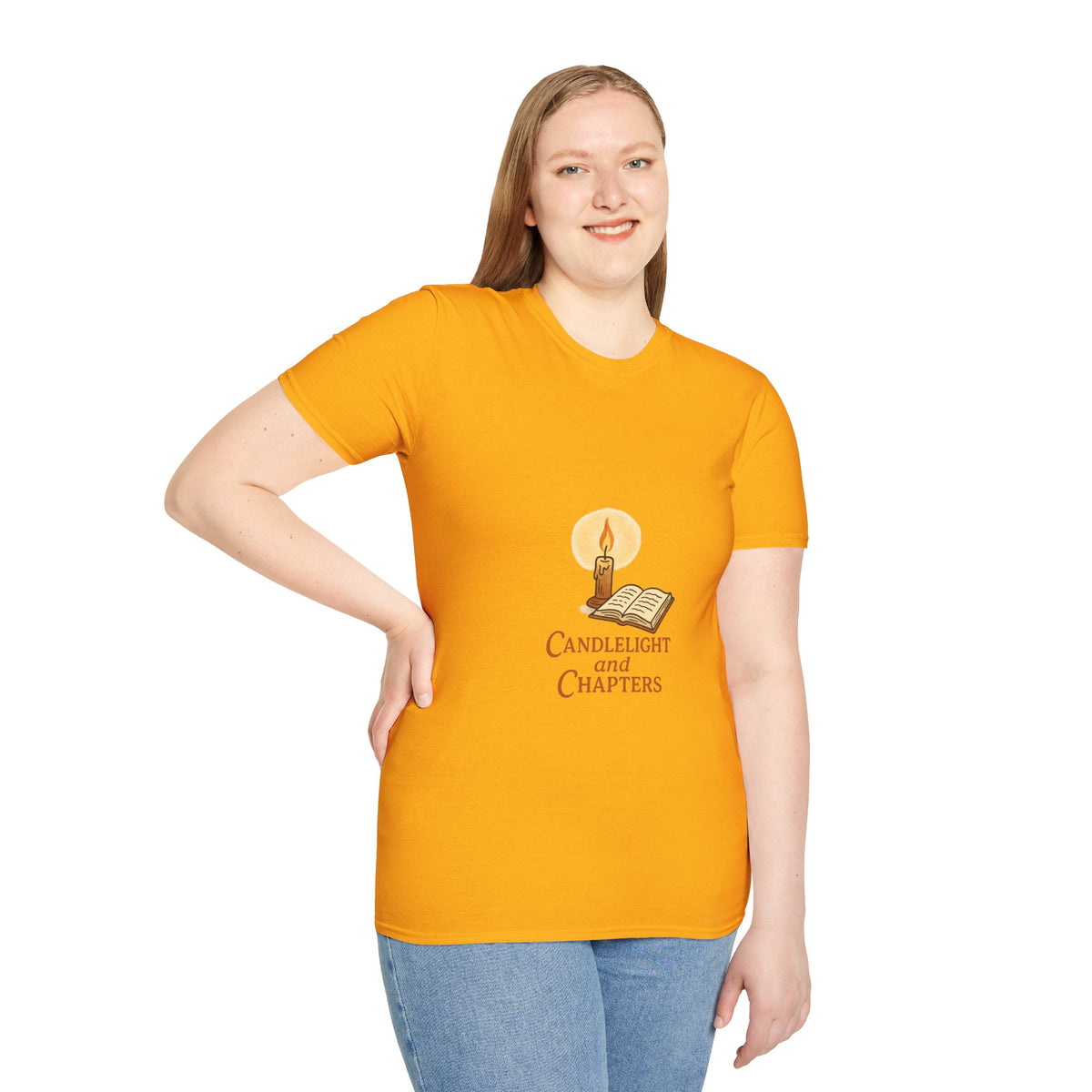 Candlelight and Chapters T-Shirt — Cozy Reading Booklover Tee - Trending Now - October 2026