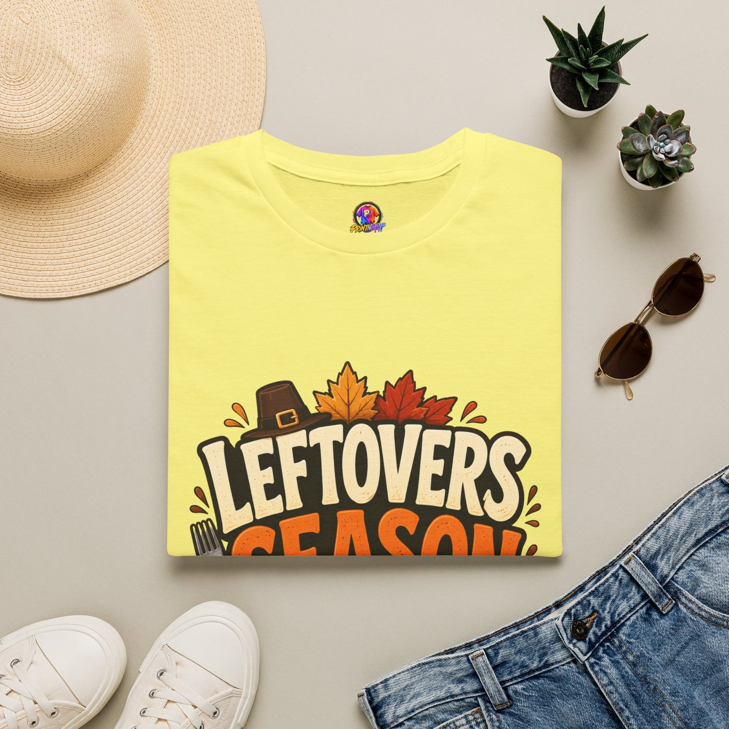 Leftovers Season T-Shirt — Funny Thanksgiving Turkey & Pie Graphic Tee