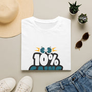 10% Gains 90% Drama Blue Kettlebell T-Shirt - Y2K Bubble Font Gym Tee - Trending Now - September 2026
