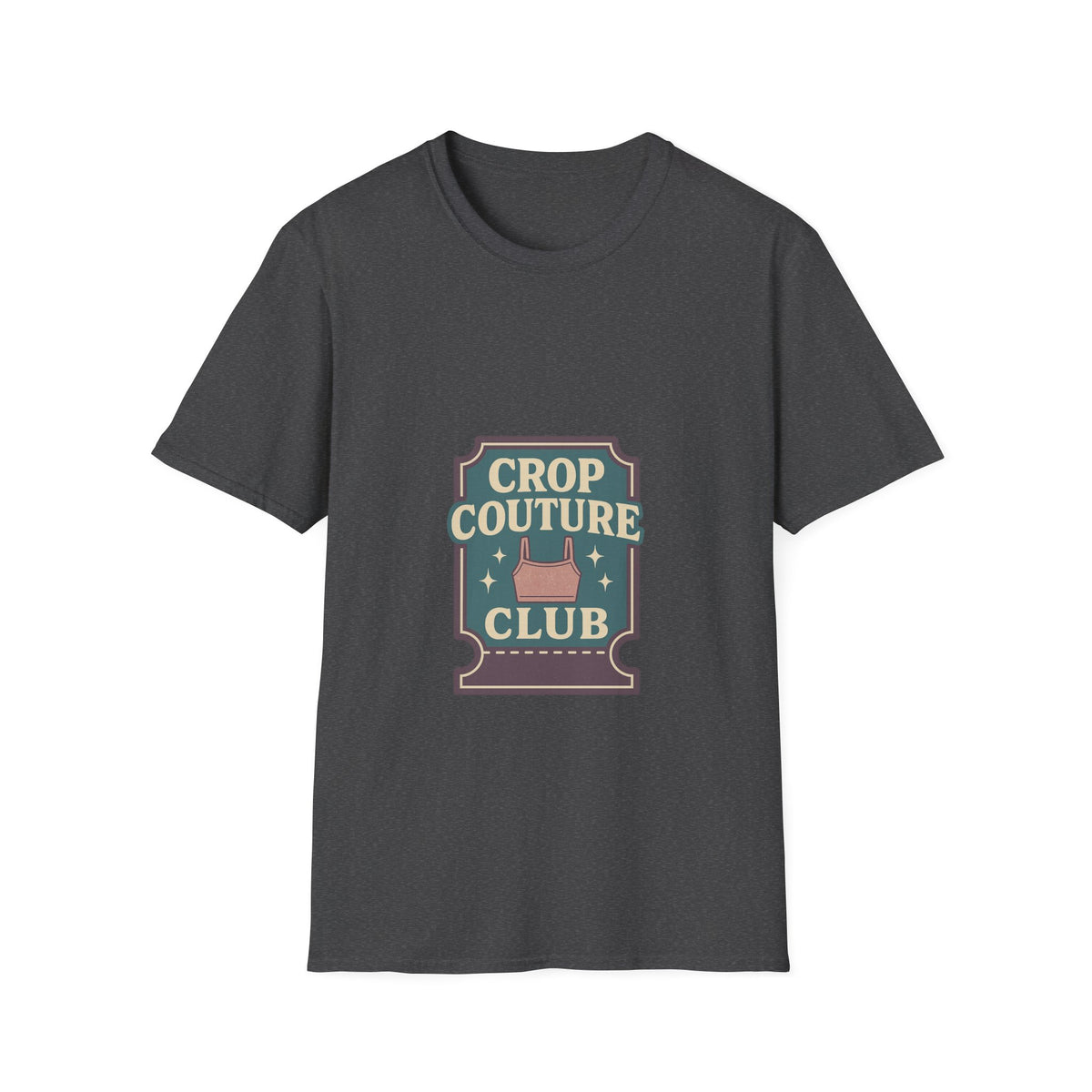 Crop Couture Club Retro Fashion Graphic Tee - Trending Now - October 2026