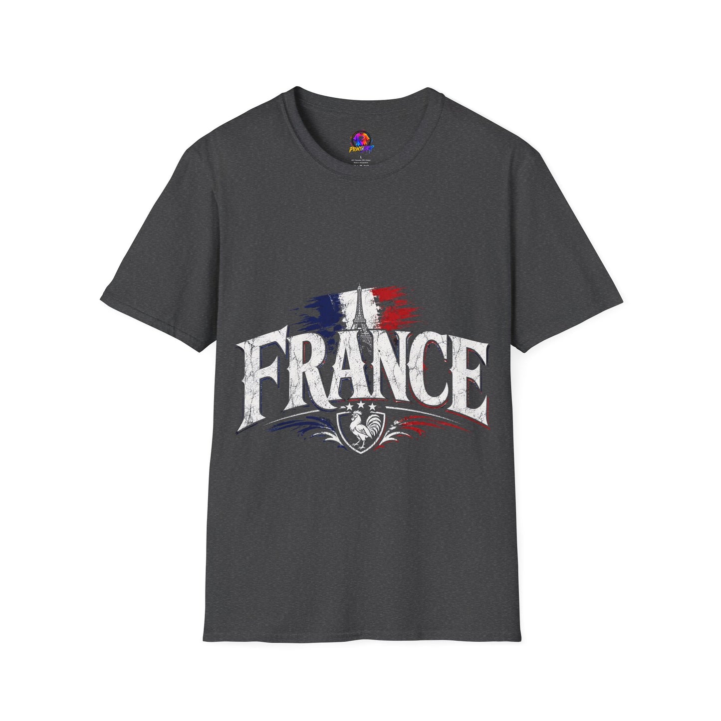France Flag T-Shirt — Vintage Eiffel Tower French Pride Tee