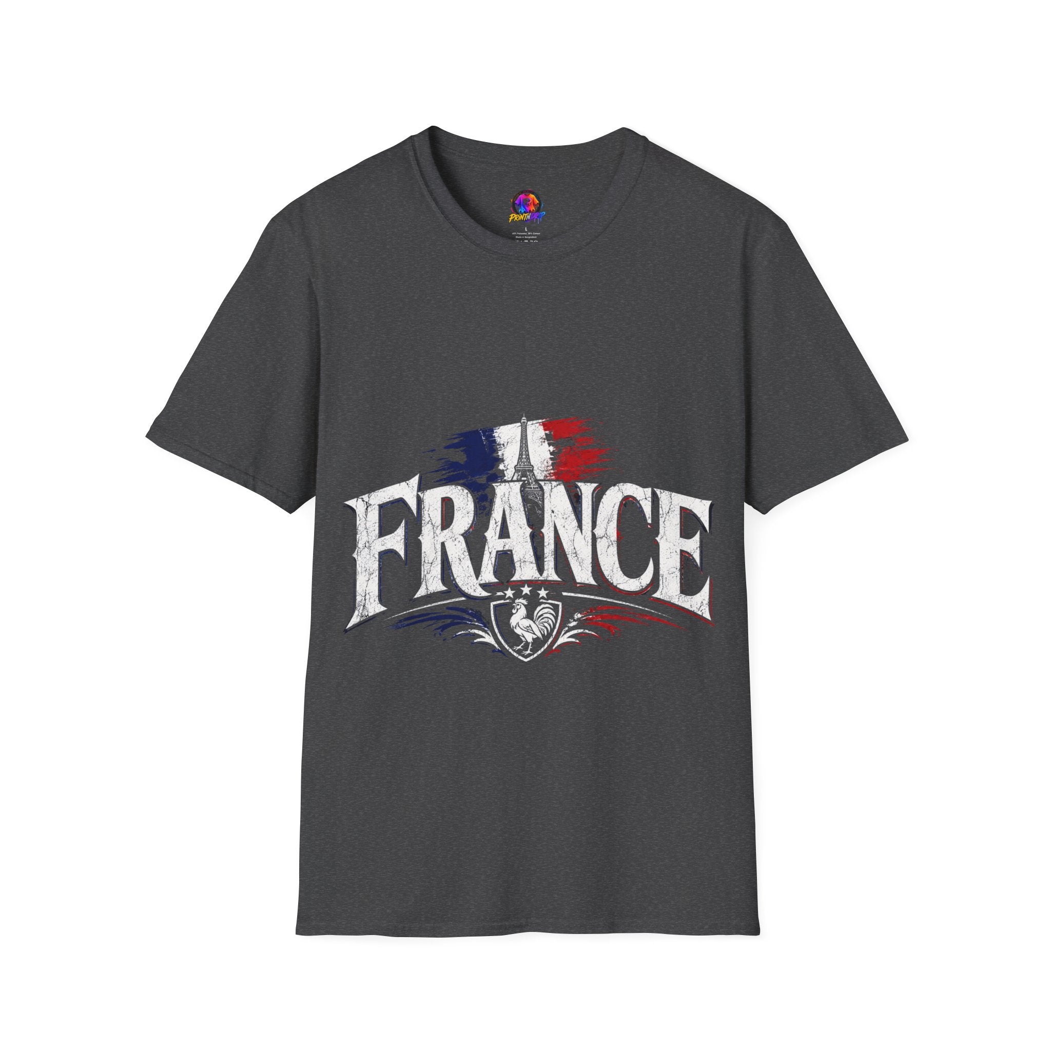France Flag T-Shirt — Vintage Eiffel Tower French Pride Tee