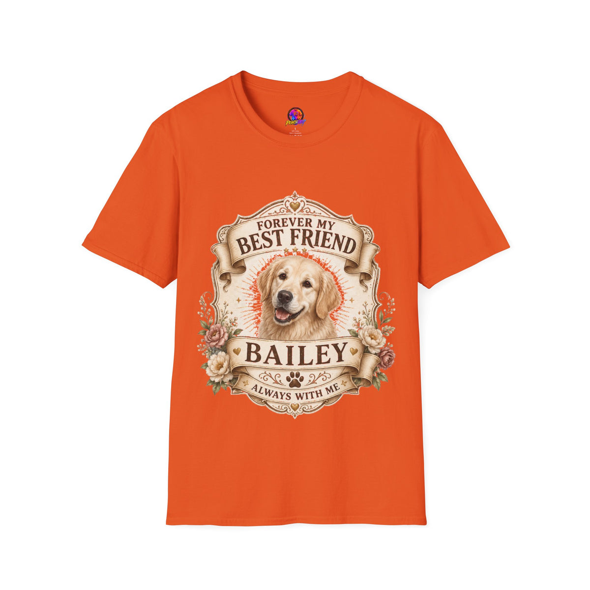 Forever My Best Friend Golden Retriever T-Shirt — Personalized Pet Memorial Tee