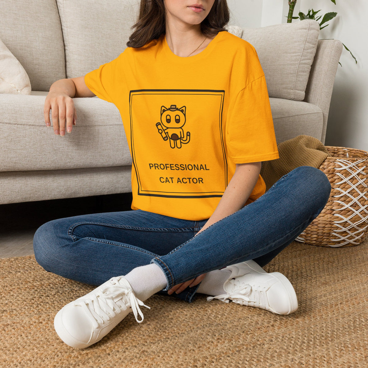 Cat T‑Shirt — "Professional Cat Actor" Cute Cartoon Tee - Trending Now - August 2026