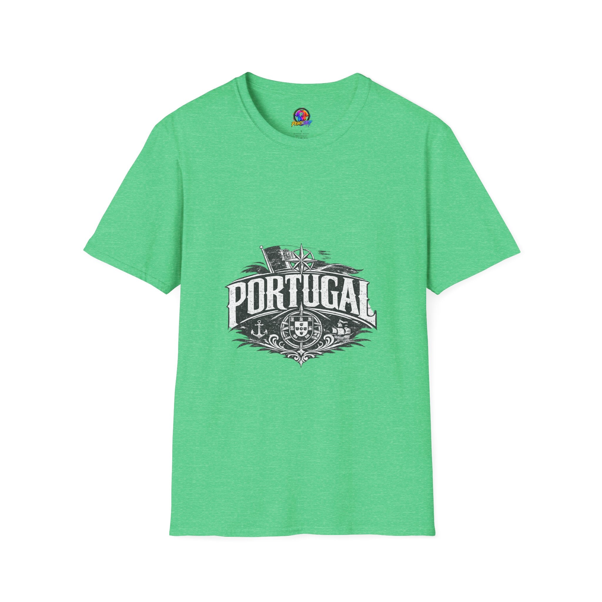 Portugal Vintage Compass T-Shirt — Nautical Travel Souvenir