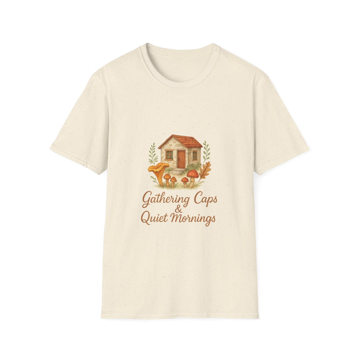 Cozy Cottage Graphic T-Shirt — 'Gathering Days, Quiet Mornings' - Trending Now - October 2026