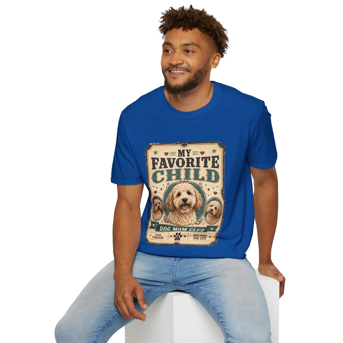 Favorite Child T-Shirt — "My Favorite Child" Dog Mom Club Vintage Tee