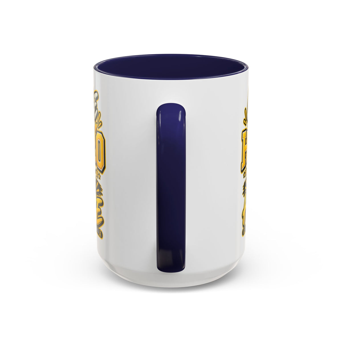 Little Hero Big Hope Coffee Mug — Childhood Cancer Awareness Accent Mug (11/15 oz)