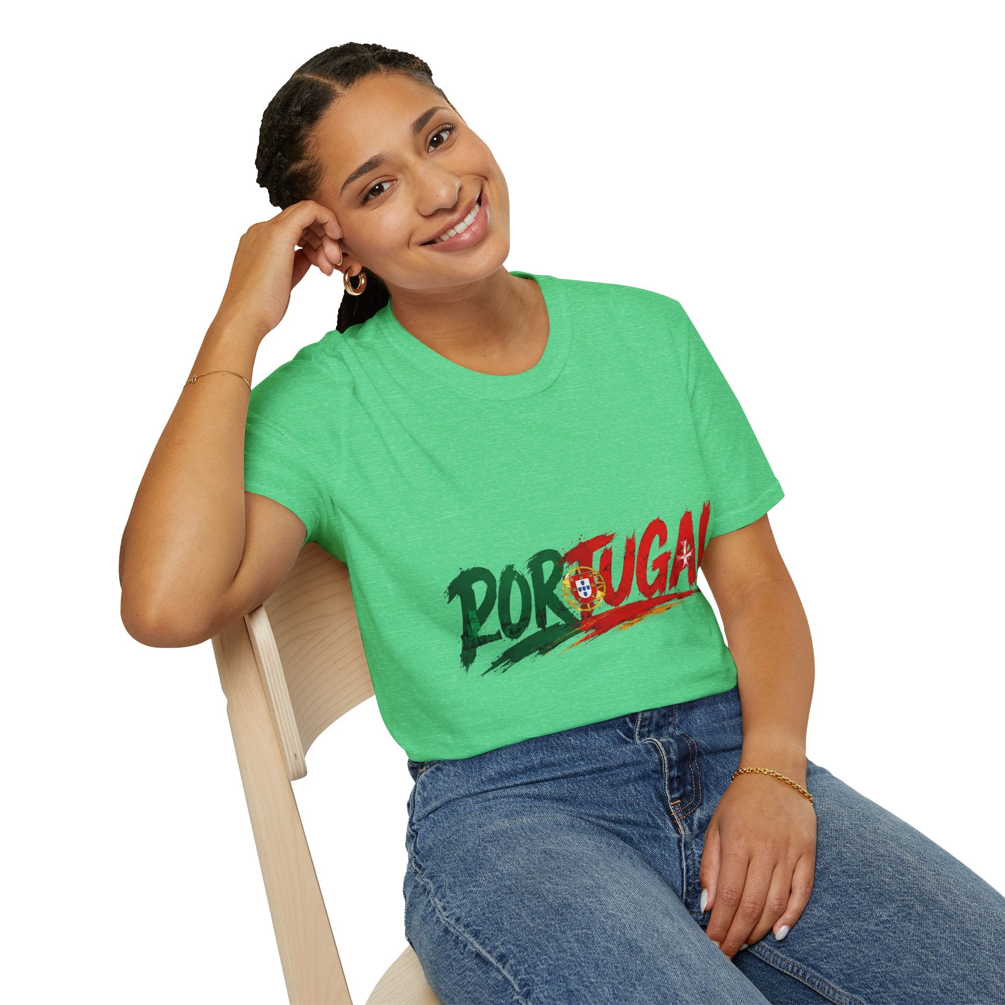 Portugal Flag Script T-Shirt — Portuguese Pride Tee