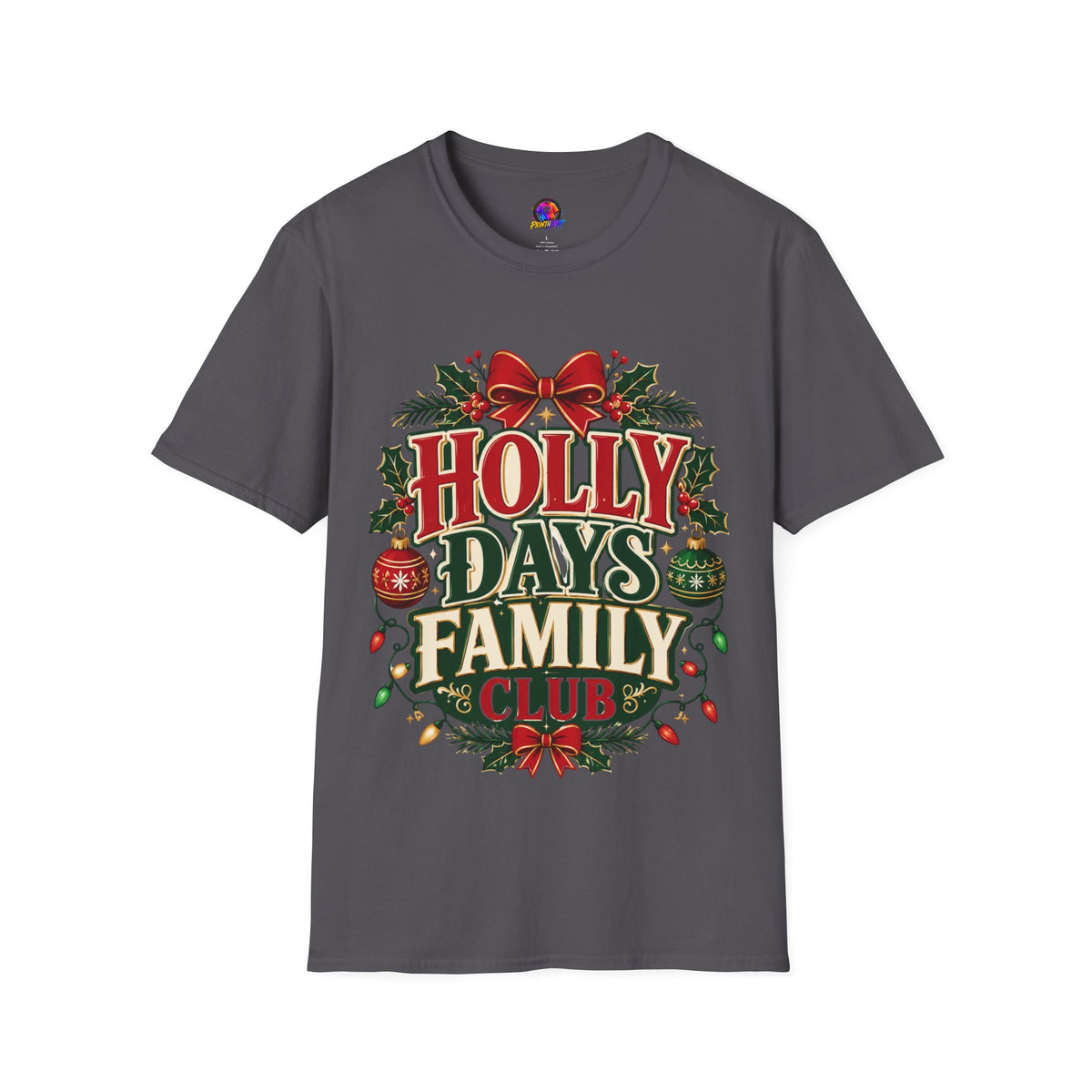 Holly Days Family Club T‑Shirt — Festive Christmas Holiday Tee