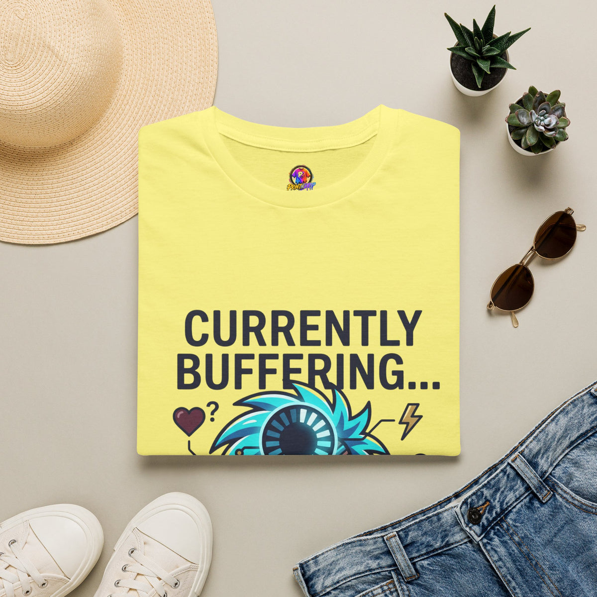 Currently Buffering T-Shirt — Funny Aquarius Zodiac Tee