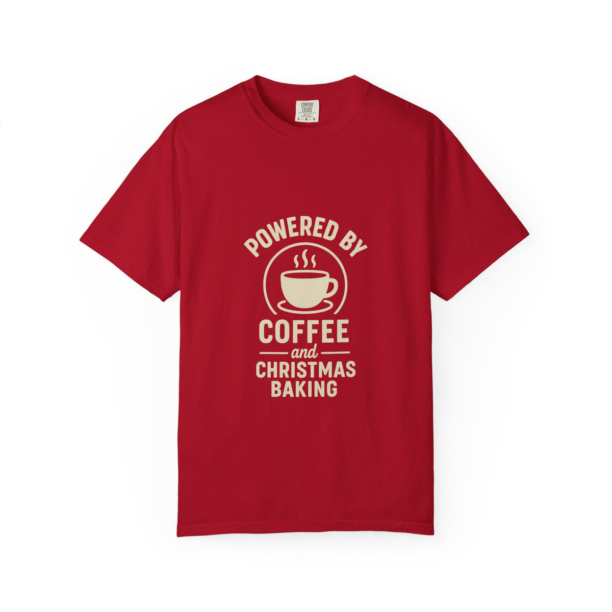 Christmas Baking T-Shirt — "Powered by Coffee and Christmas Baking"- Trending Now - October 2026