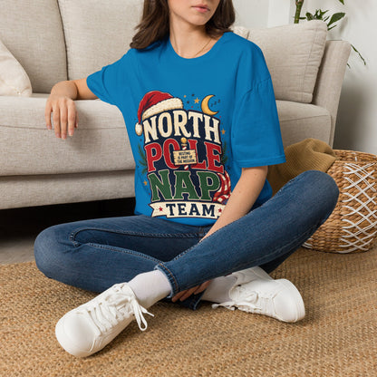 North Pole Nap Team T-Shirt — Funny Christmas Sleepy Holiday Tee