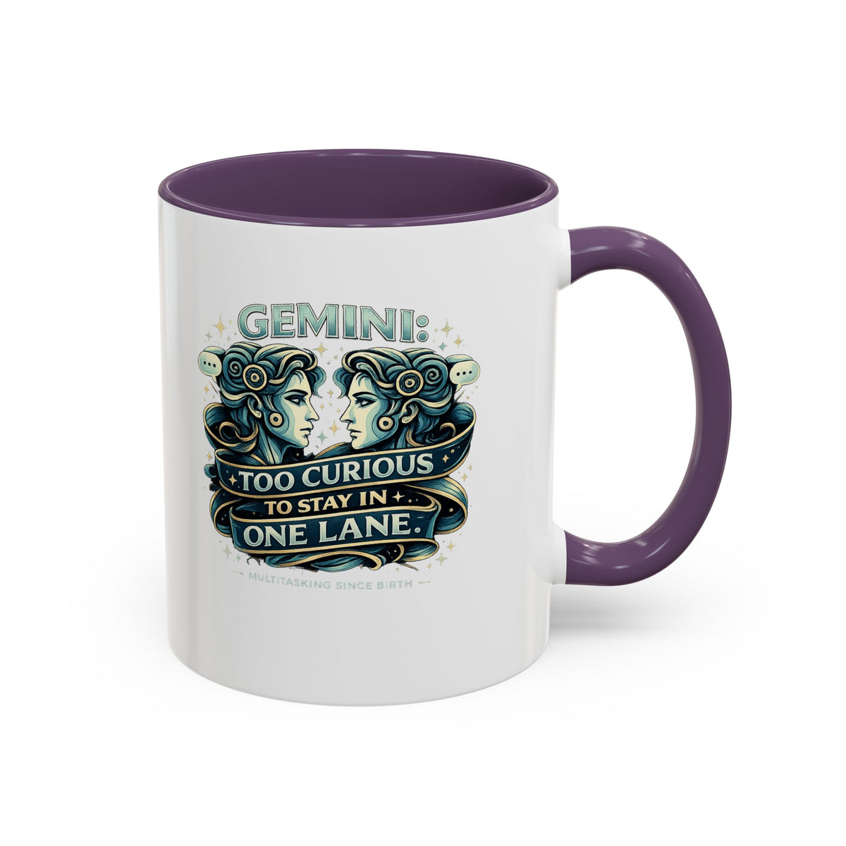 Zodiac Gemini Accent Coffee Mug