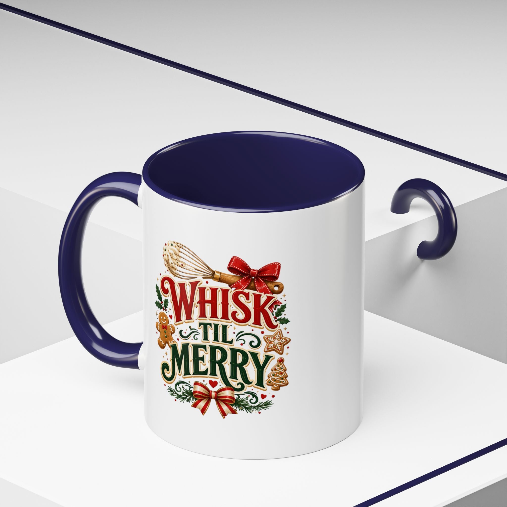 Whisk 'Til Merry Coffee Mug — Holiday Baking Kitchen Mug