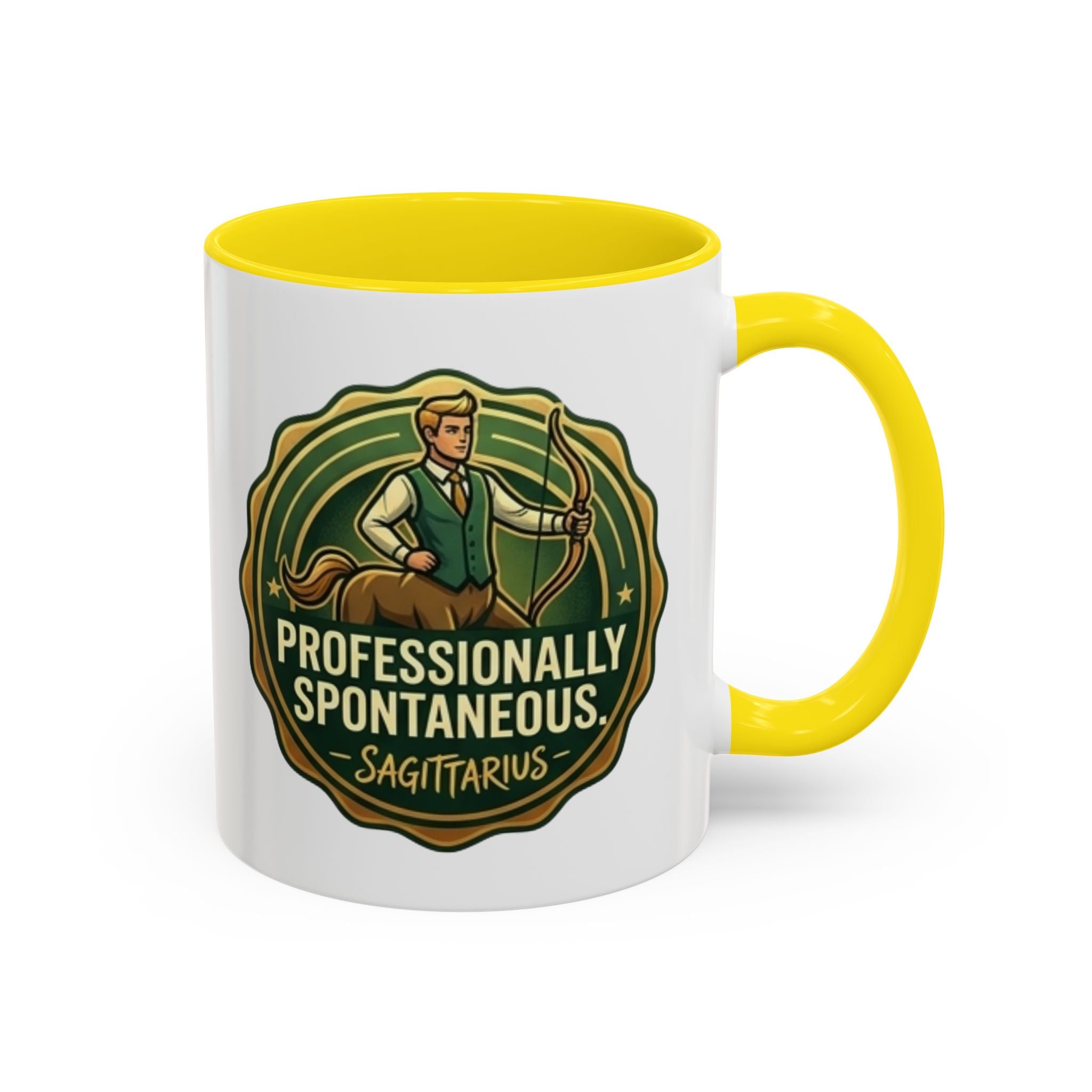 Sagittarius Coffee Mug - "Professionally Spontaneous" Zodiac Accent Mug