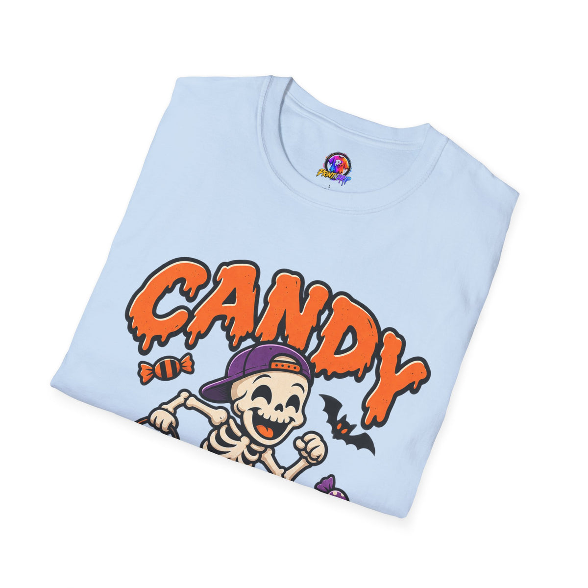Candy Run Crew T-Shirt — Halloween Skeleton Trick-or-Treat Tee