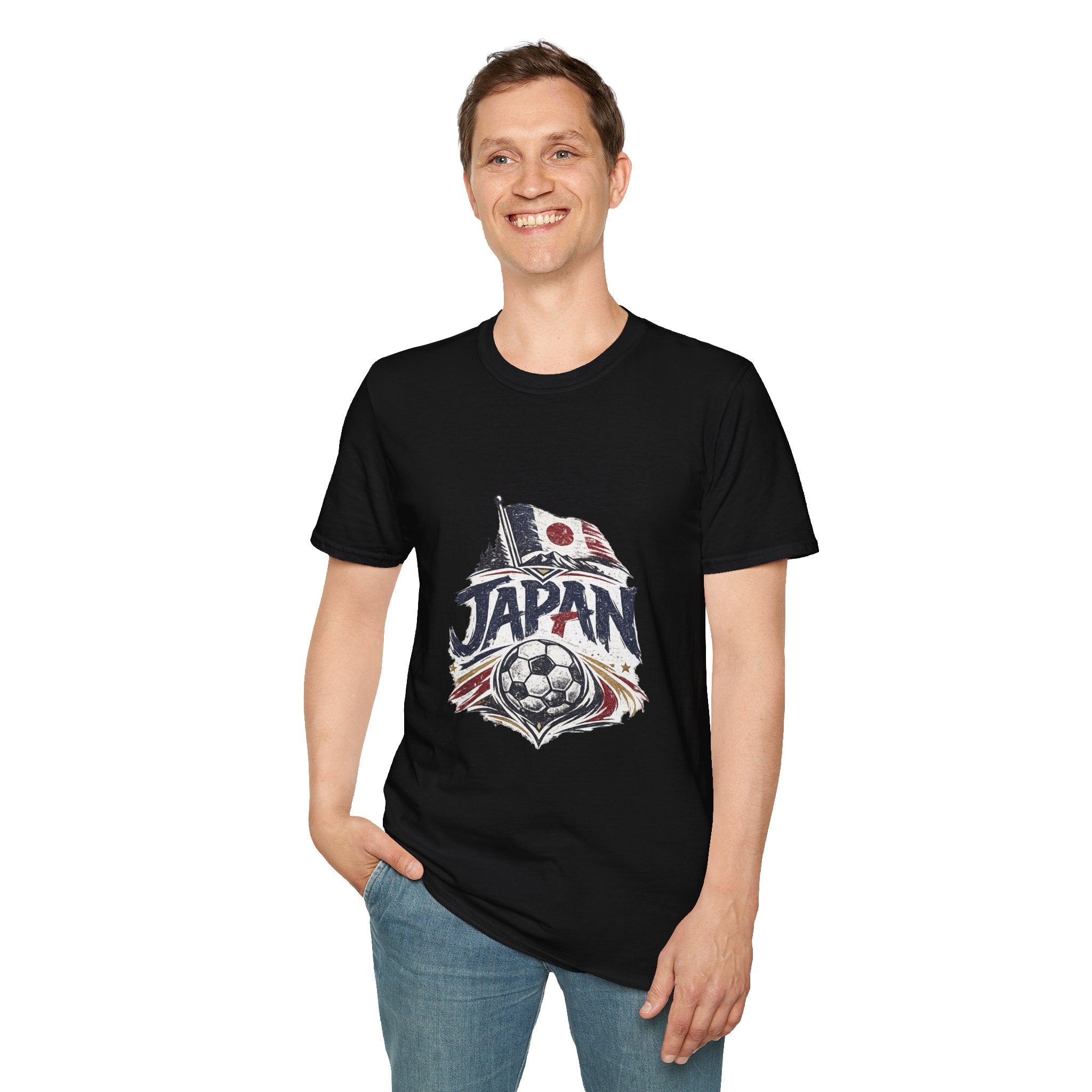 Japan Soccer T-Shirt – Vintage Flag & Crest Football Tee