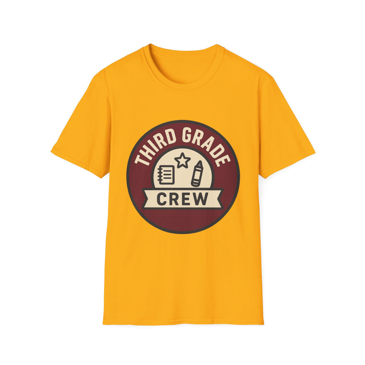 Third Grade Crew T-Shirt — Retro School Teacher & Student Tee - Trending Now - August 2026