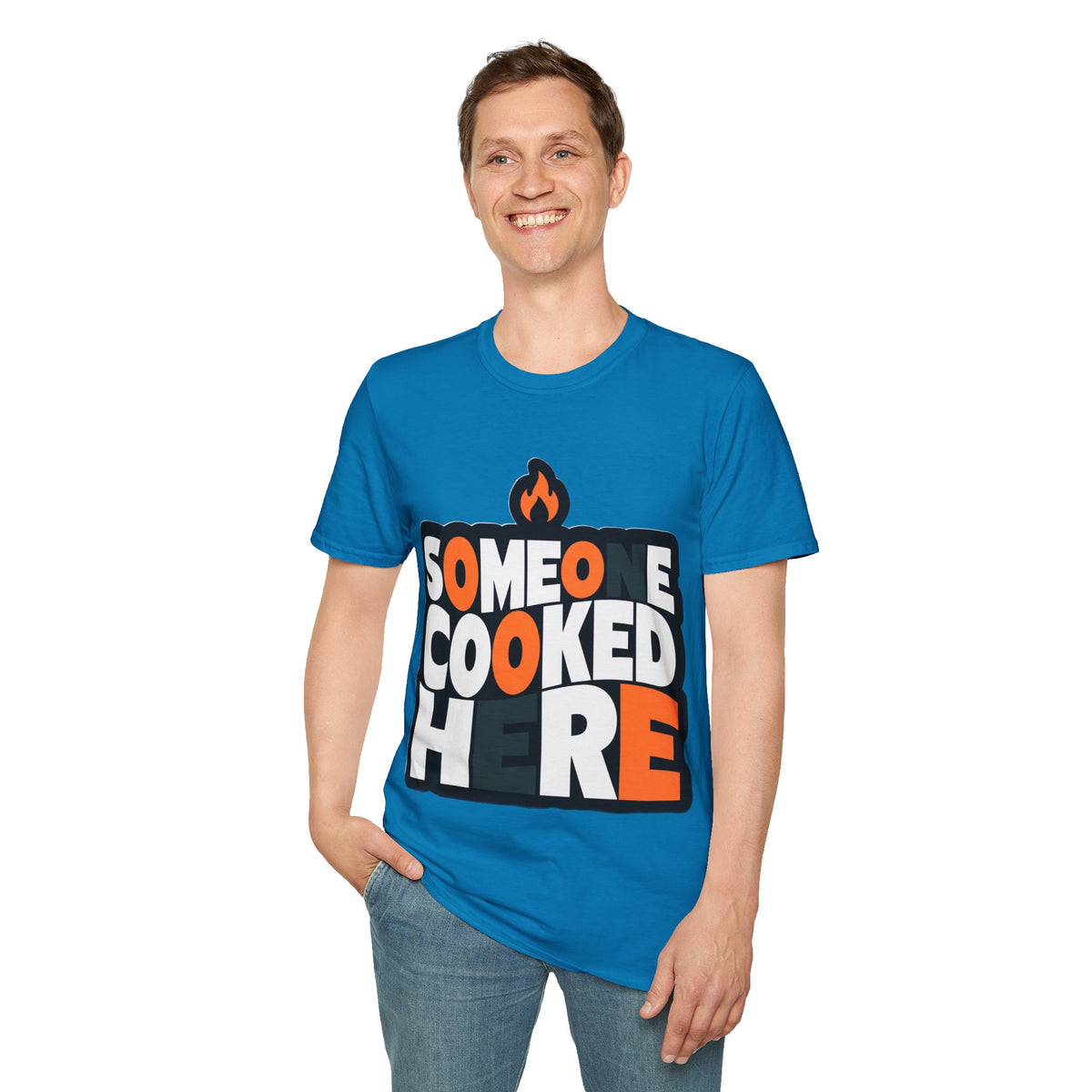 T-Shirt — "Someone Cooked Here" Funny Cooking Graphic Tee - Trending Now - August 2026