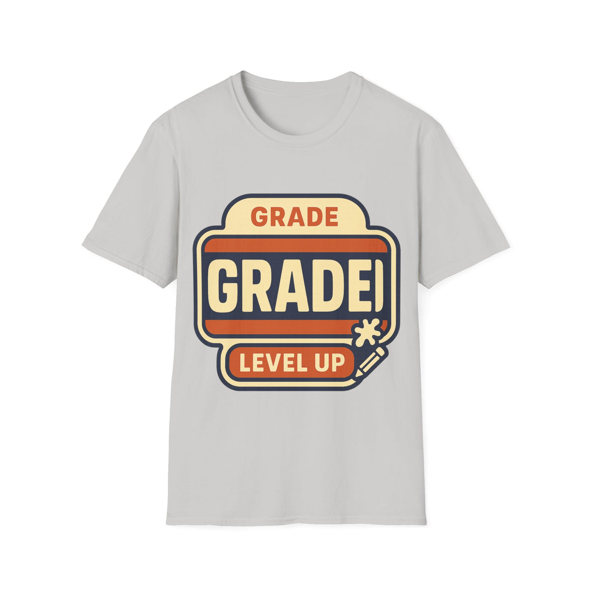 Grade Up Retro Badge T‑Shirt — "GRADE! LEVEL UP" Gamer Teacher Gift - Trending Now - August 2026
