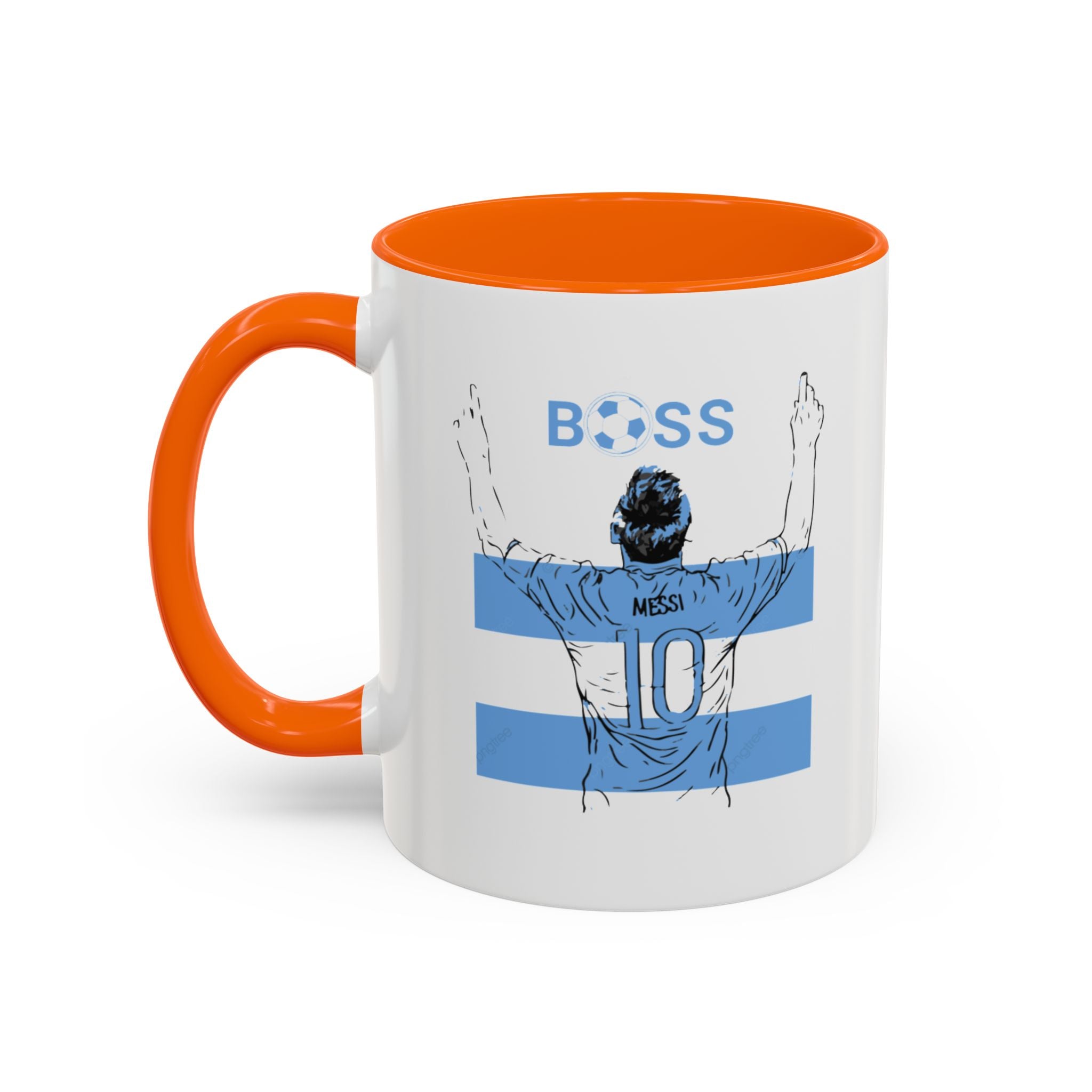 Boss Soccer Player Accent Coffee Mug —