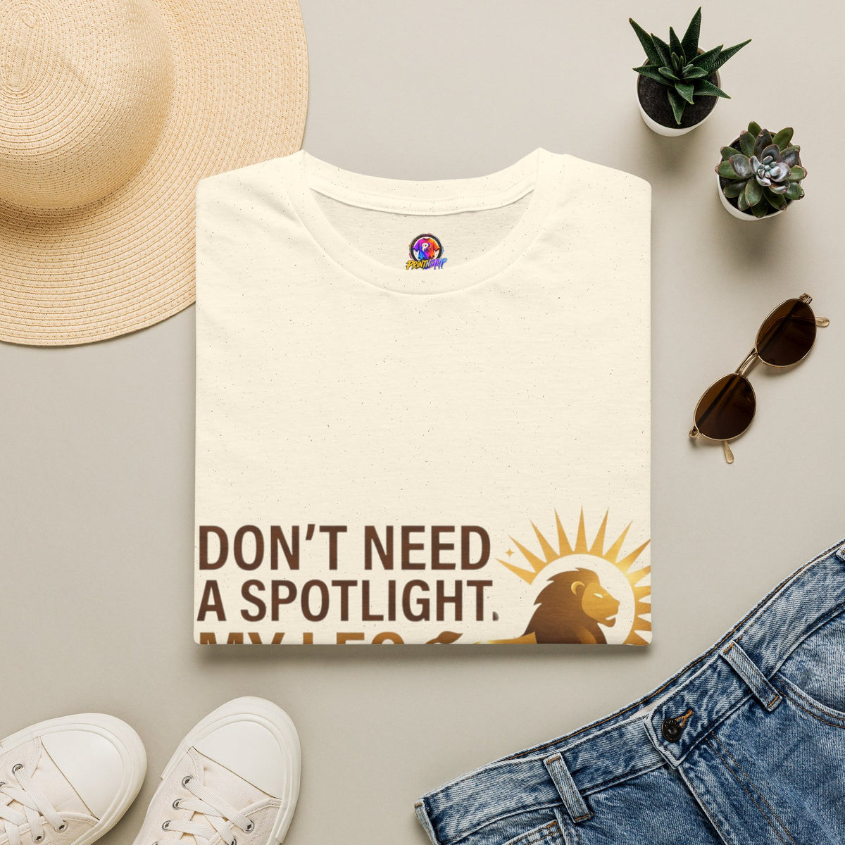Leo T-Shirt — "Don't Need a Spotlight, My Leo Charisma Is Blinding" Zodiac Tee