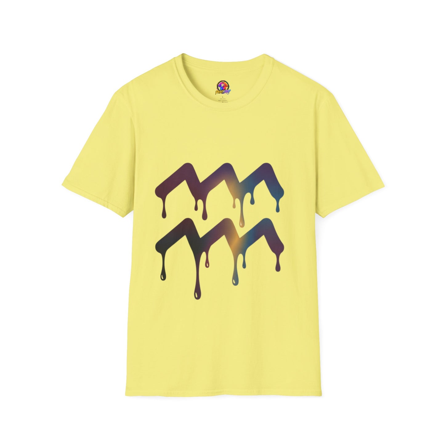 Dripping Mountain Graphic Tee — Vaporwave Sunset T-Shirt