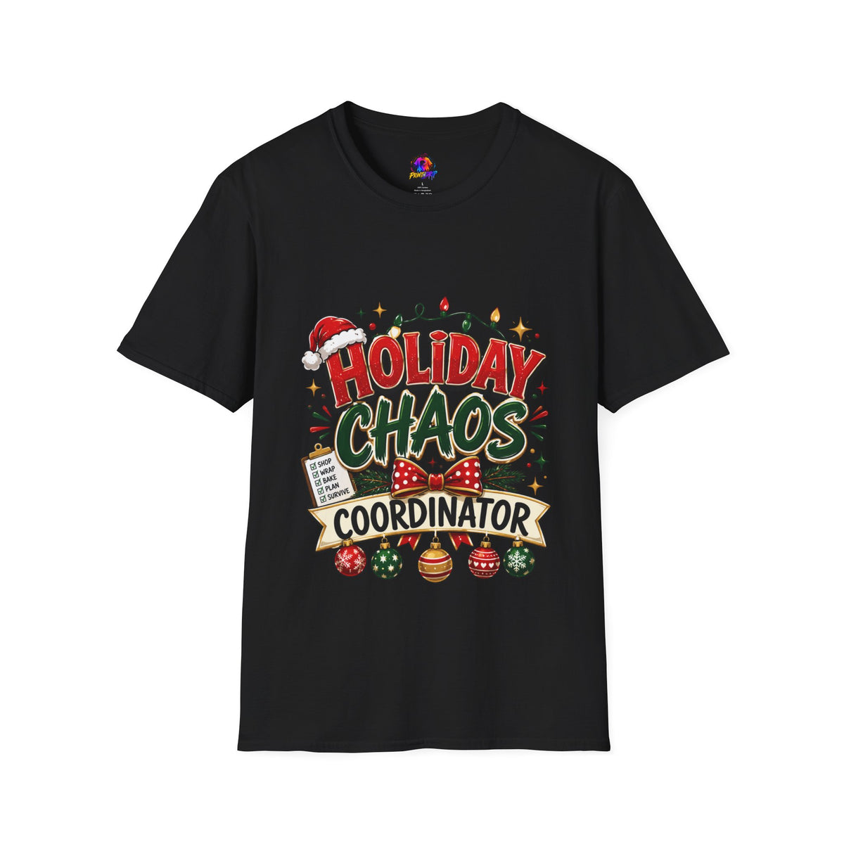 Holiday Chaos Coordinator T-Shirt — Funny Christmas Crew Tee