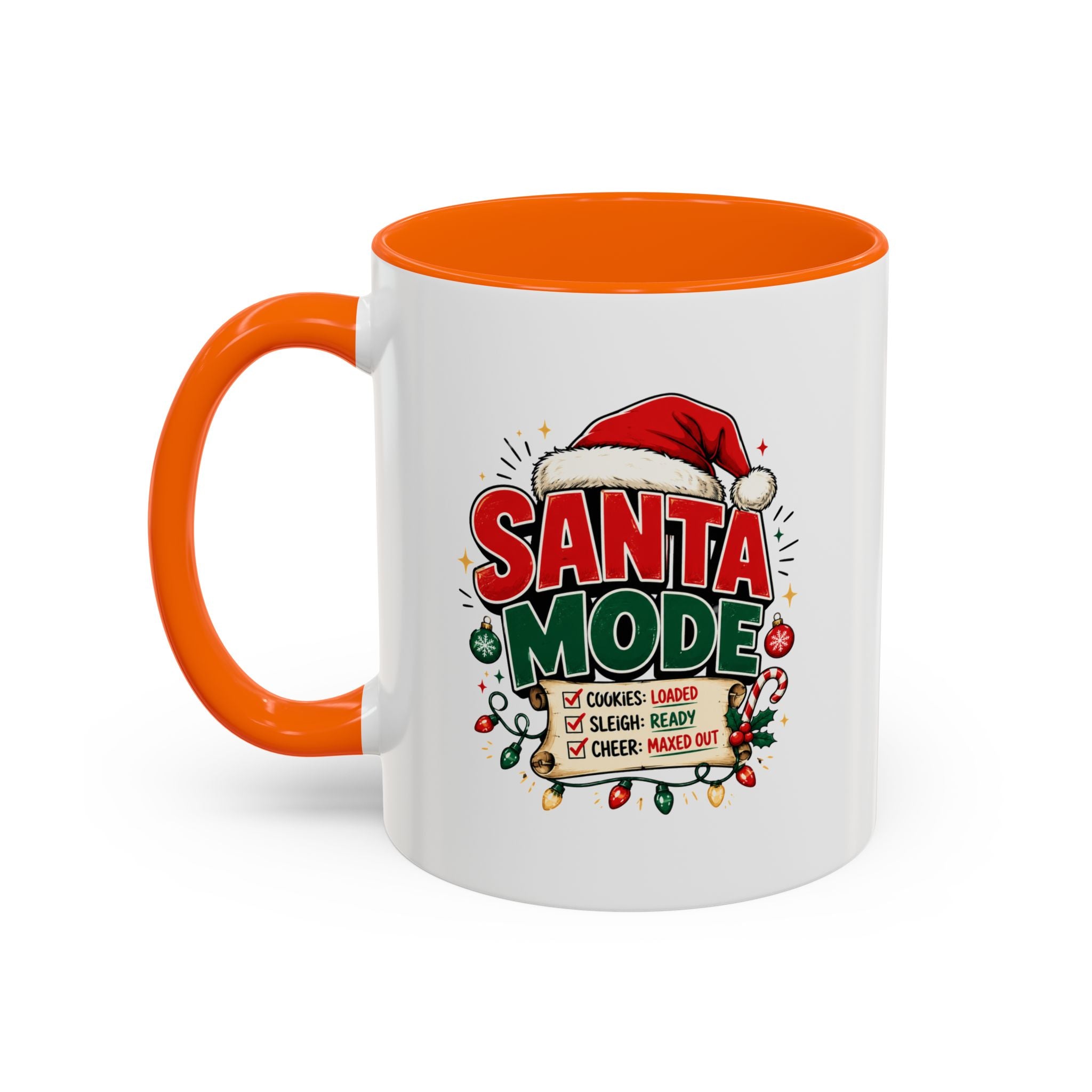 Santa Mode Coffee Mug — Christmas Holiday Accent Mug