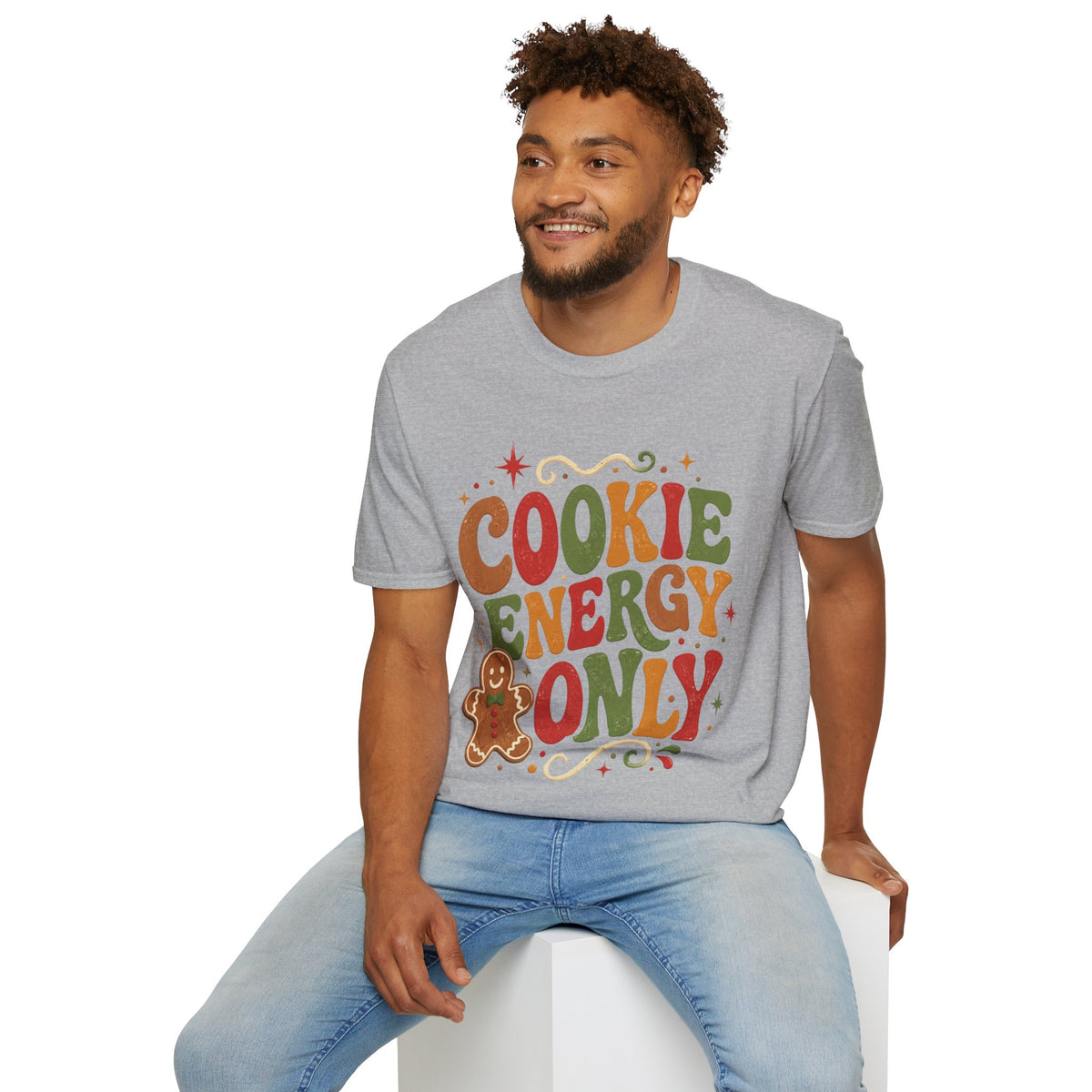 Cookie Energy Only T-Shirt — Festive Gingerbread Holiday Tee