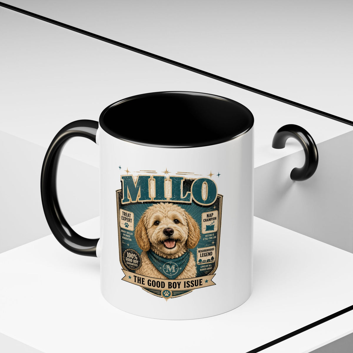 Milo Bailey Dog Dad Mom Accent Coffee Mug