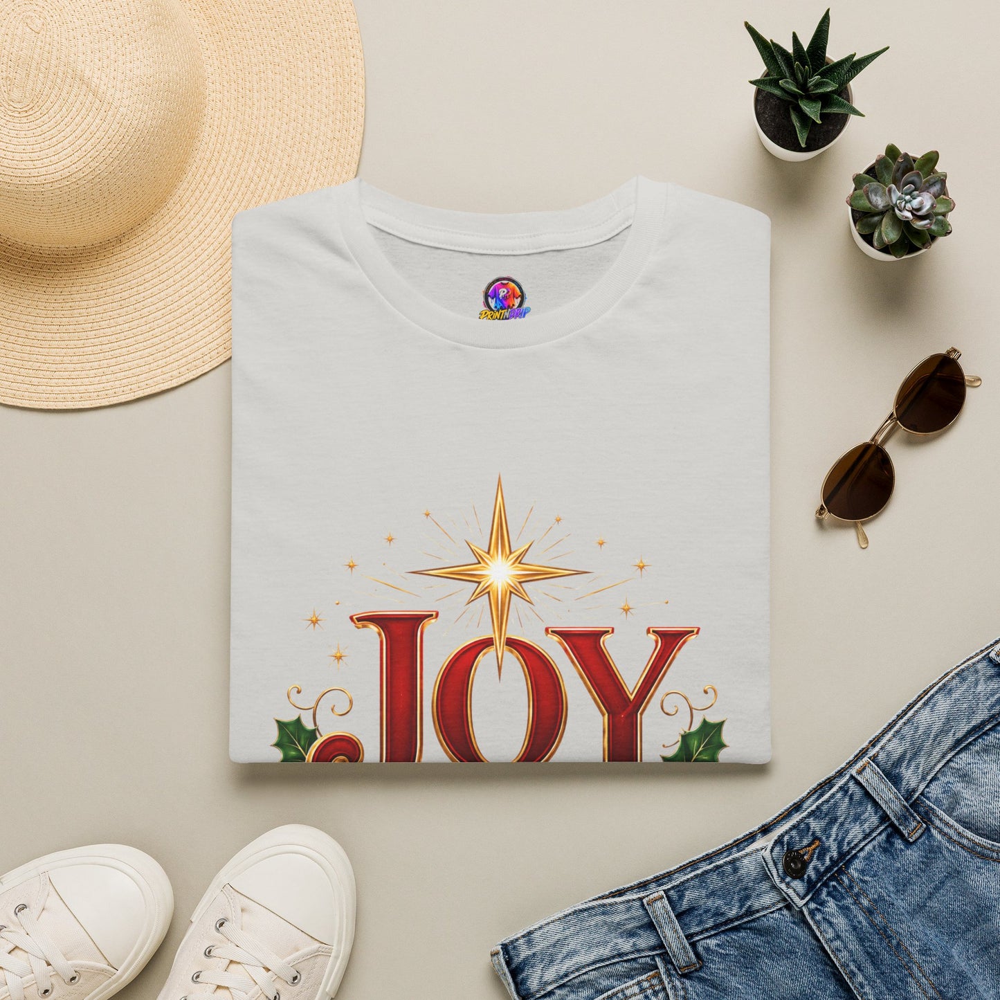 Joy to the World T-Shirt — Festive Christmas Holiday Tee
