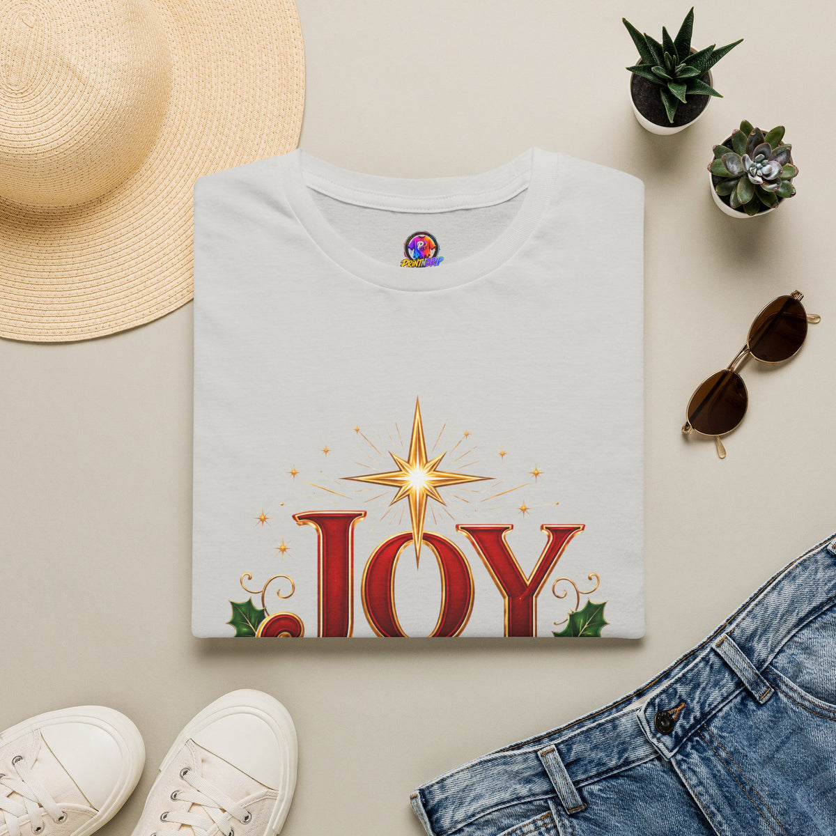 Joy to the World T-Shirt — Festive Christmas Holiday Tee