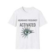 Abundance Frequency Activated Evil Eye Tee - Spiritual Manifestation Graphic T-Shirt - Trending Now - September 2026