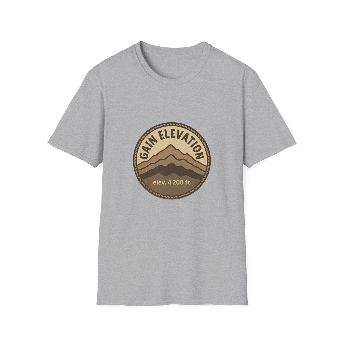 Mountain Elevation Badge T‑Shirt — Vintage Outdoor Adventure Tee - Trending Now - August 2026