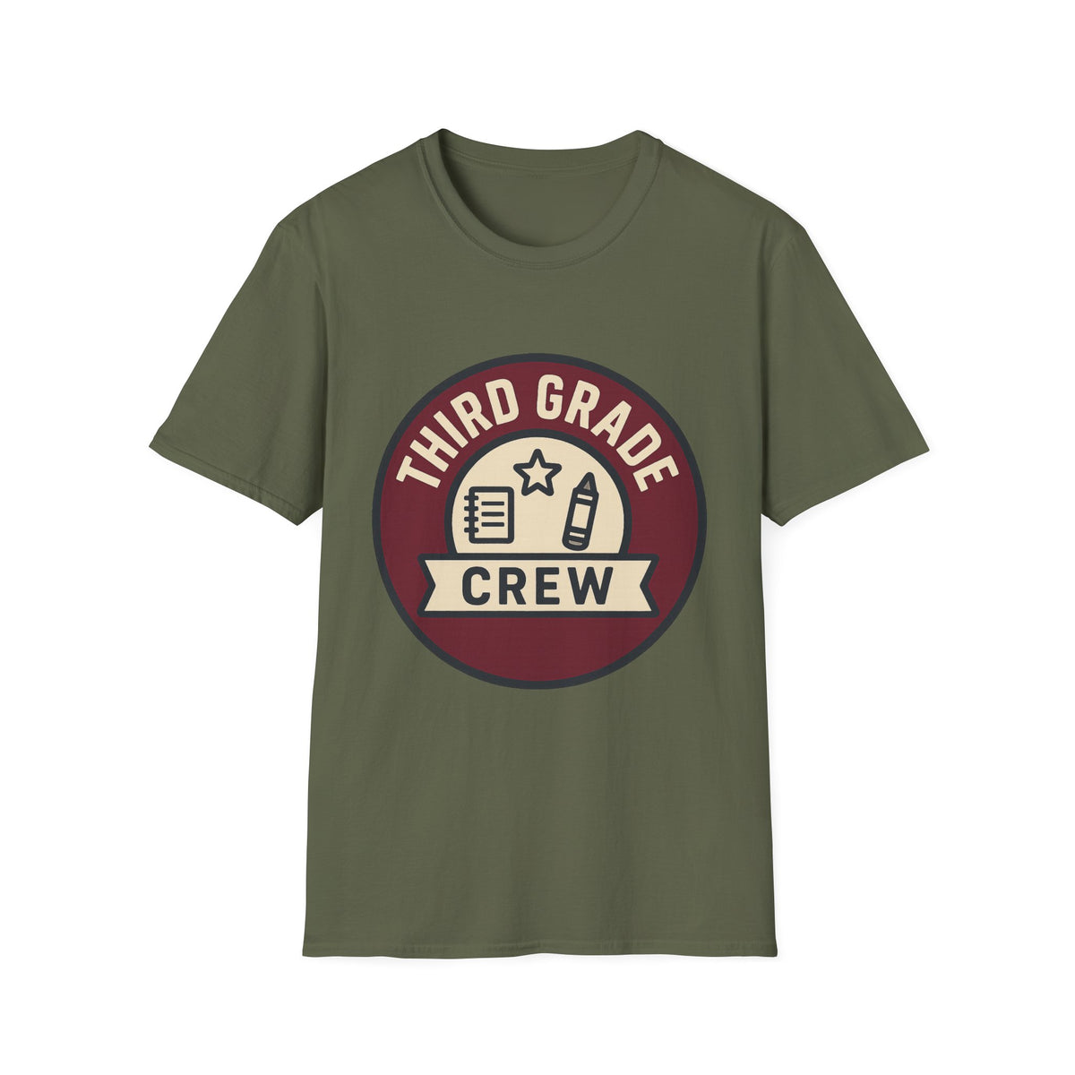 Third Grade Crew T-Shirt — Retro School Teacher & Student Tee - Trending Now - August 2026