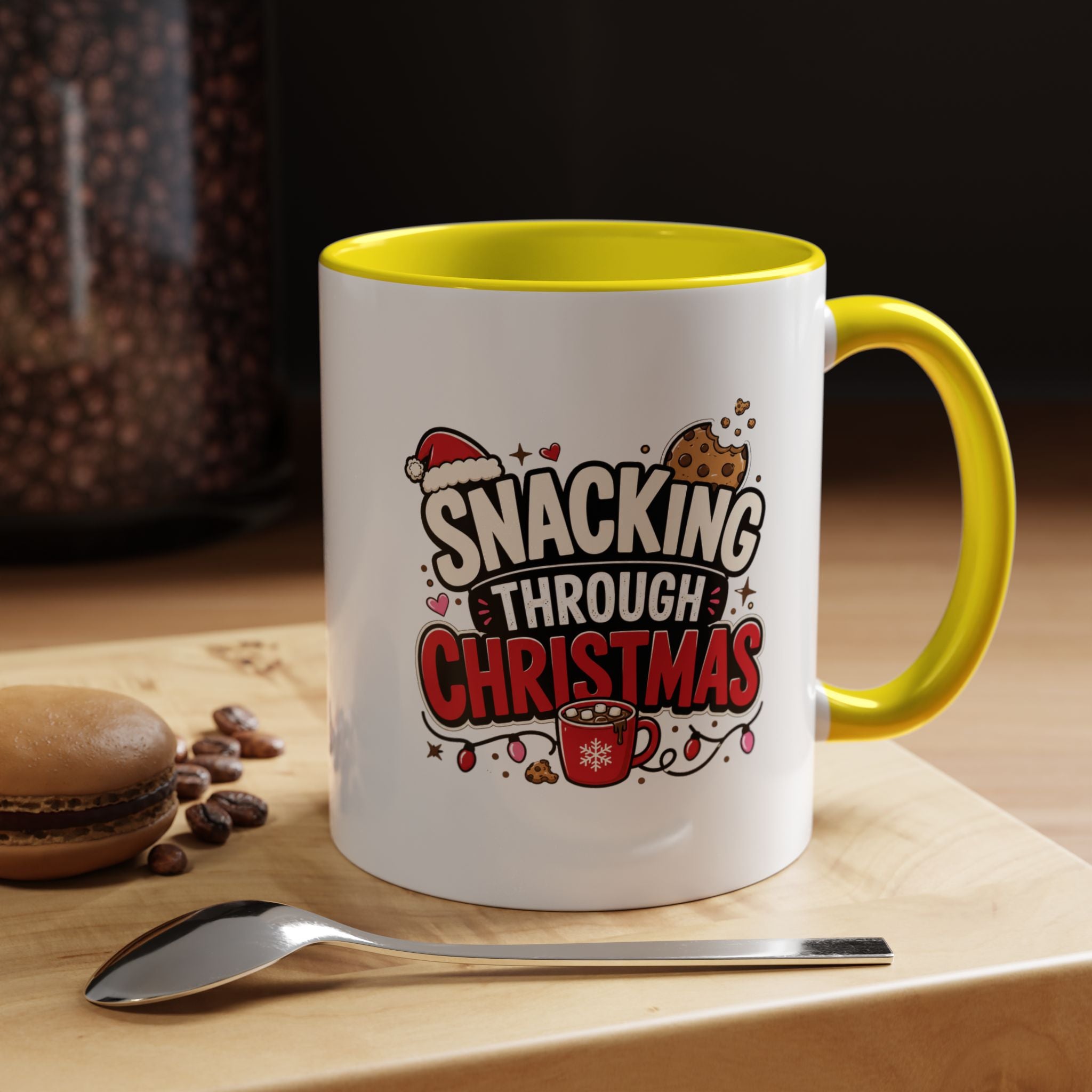 Modern Day Christmas Snacking Through Christmas Coffee Mug