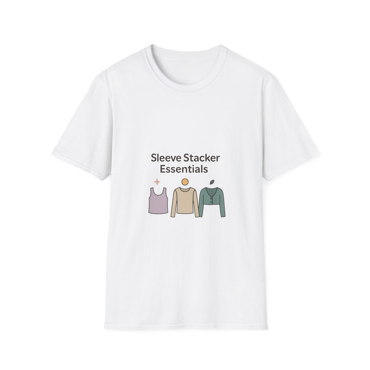 Sleeve Stacker Essentials T-Shirt — Minimalist Layering Outfit Graphic Tee - Trending Now - October 2026