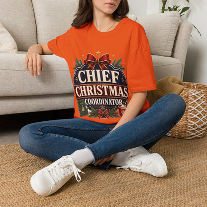 Christmas T-Shirt — "Chief Christmas Coordinator" Holiday Graphic Tee