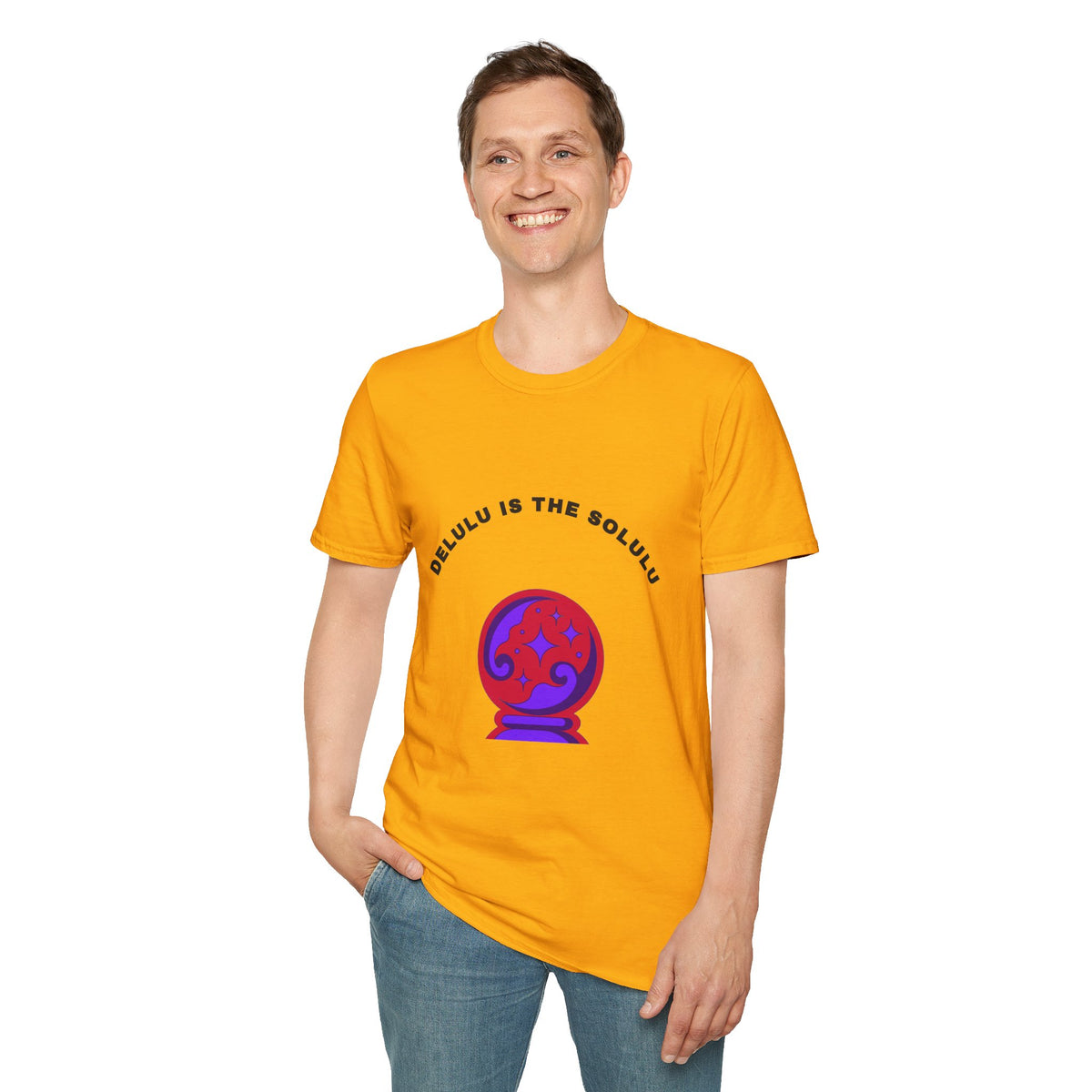 T-Shirt — Delulu Is The Solulu Crystal Ball Graphic Tee - Trending Now - September 2026
