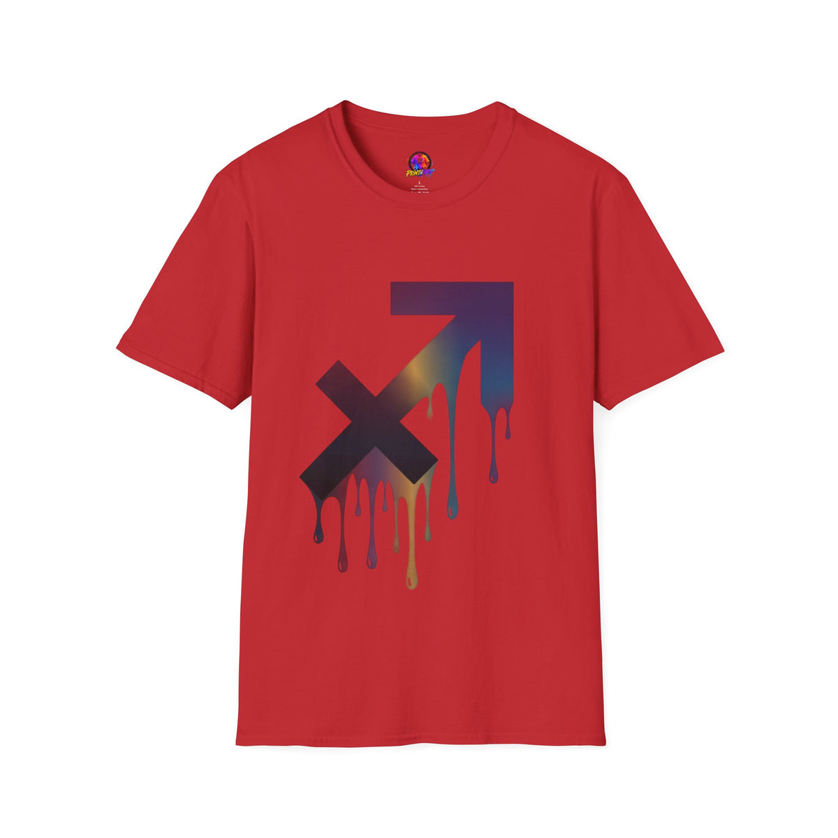 Sagittarius Drip T-Shirt — Gradient Astrological Arrow Tee