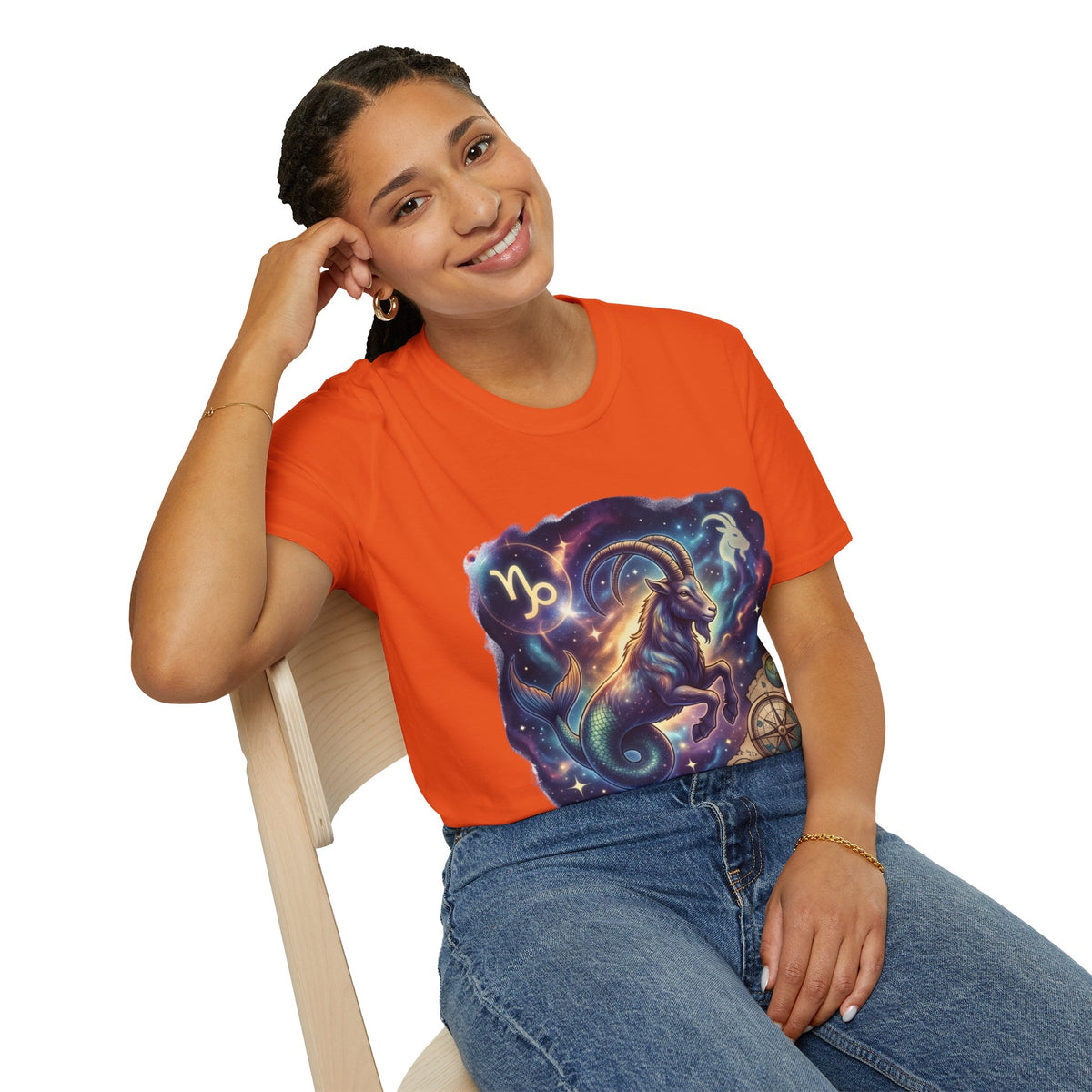 Capricorn Zodiac T-Shirt — Celestial Goat Astrology Tee