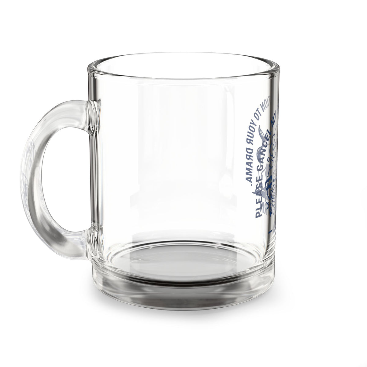 Capricorn Glass Mug 10oz — "Please Cancel My Subscription to Your Drama" Astrology Coffee Cup
