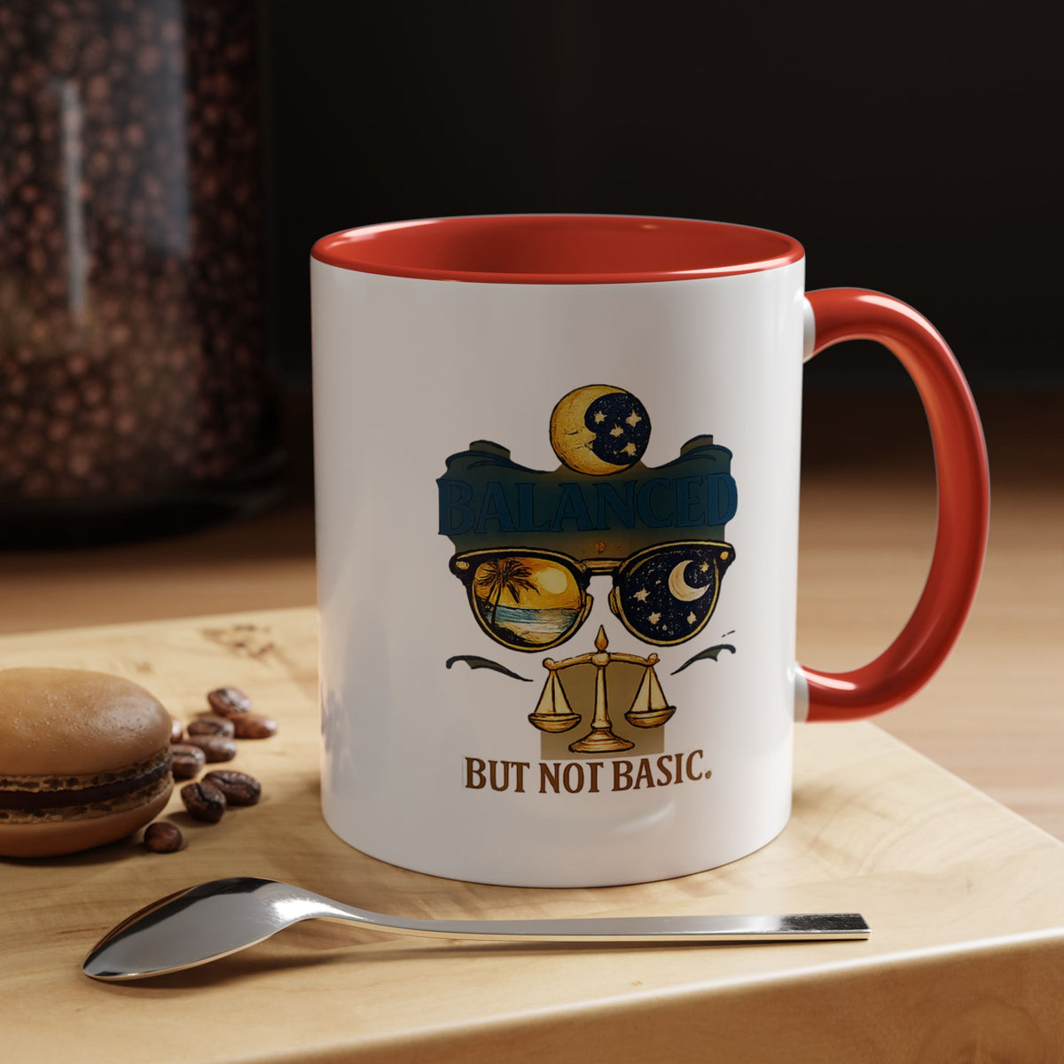 Libra Zodiac Accent Coffee Mug