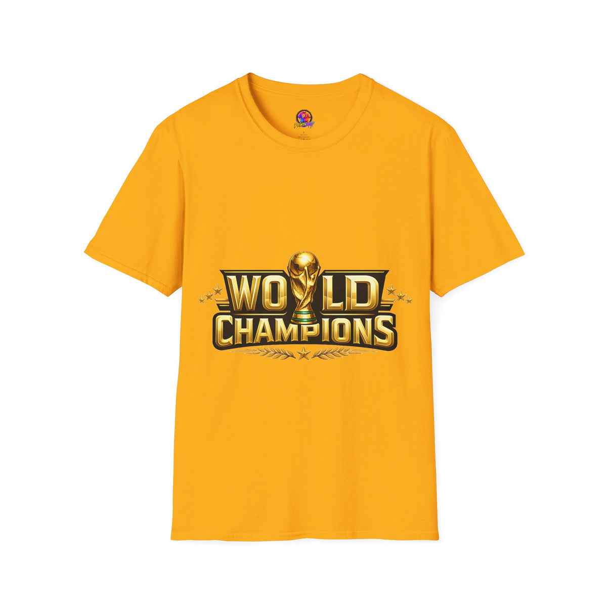 World Champions T-Shirt — Gold Trophy Sports Tee