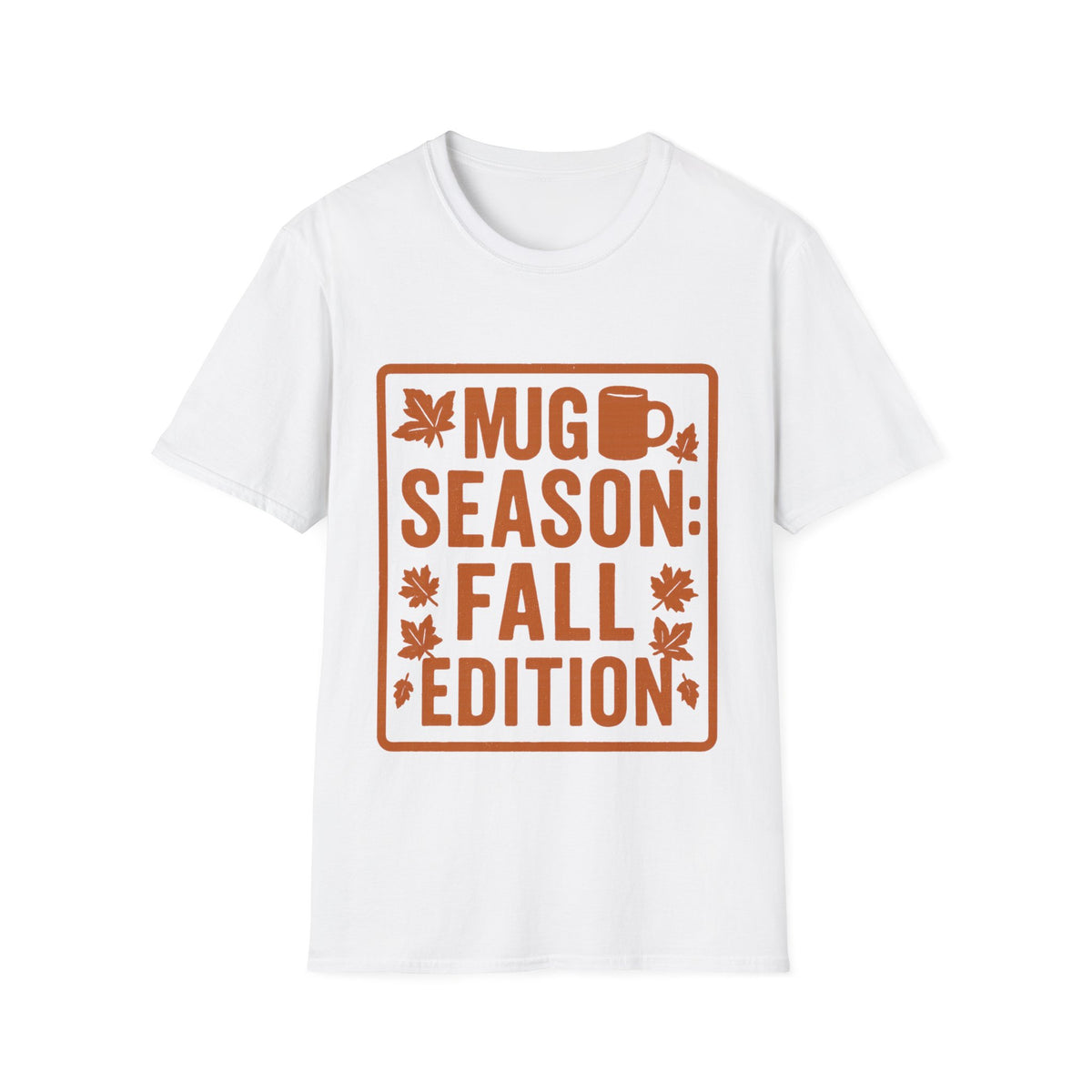 "Mug Season Fall Edition" Retro Aesthetic Graphic Tee - Cozy Autumn Vibe White T-Shirt - Trending Now - September 2026