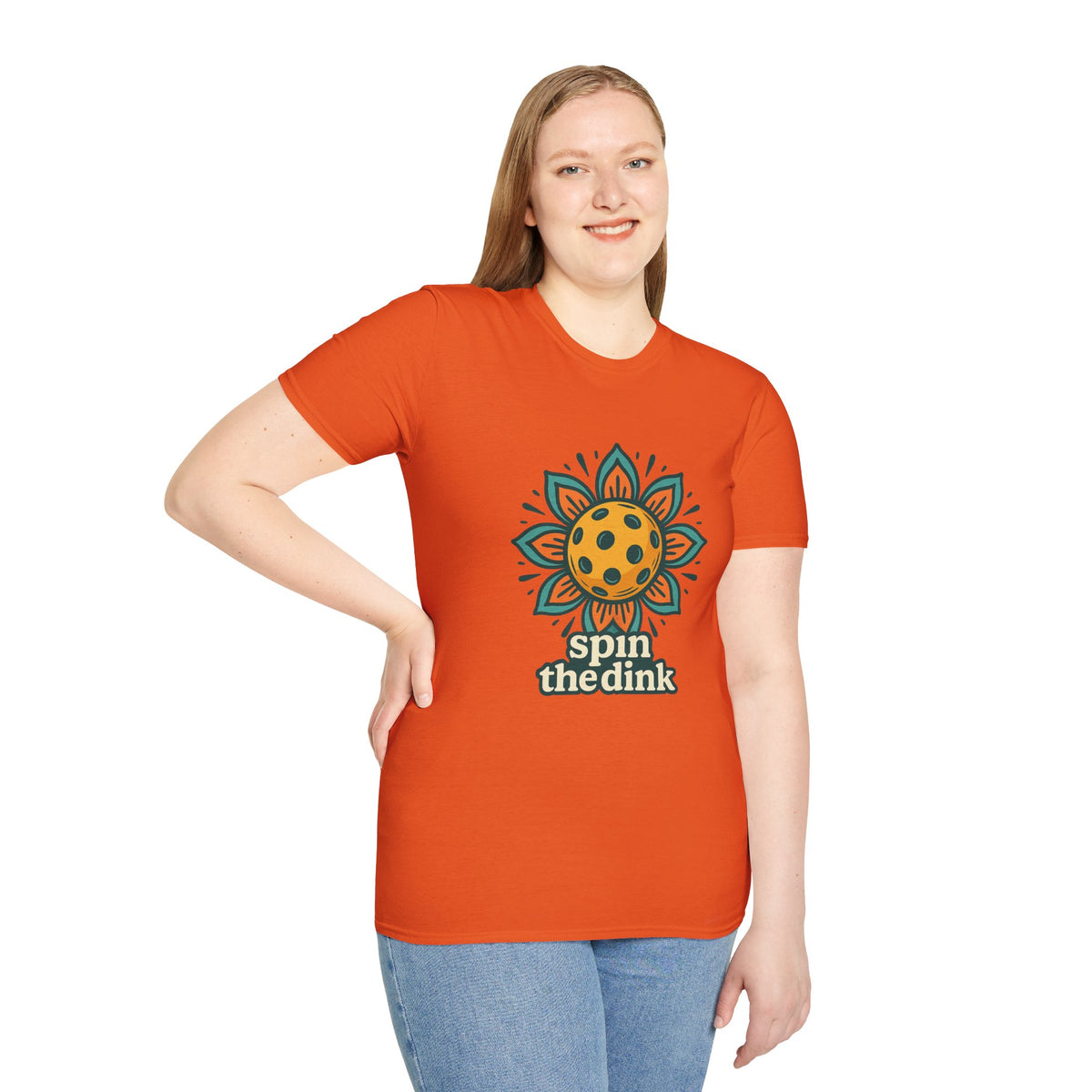 T-Shirt — 'Spin the Dink' Sunflower Paddle Tennis Graphic Tee - Trending Now - August 2026